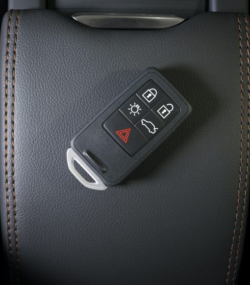 car key in the interior